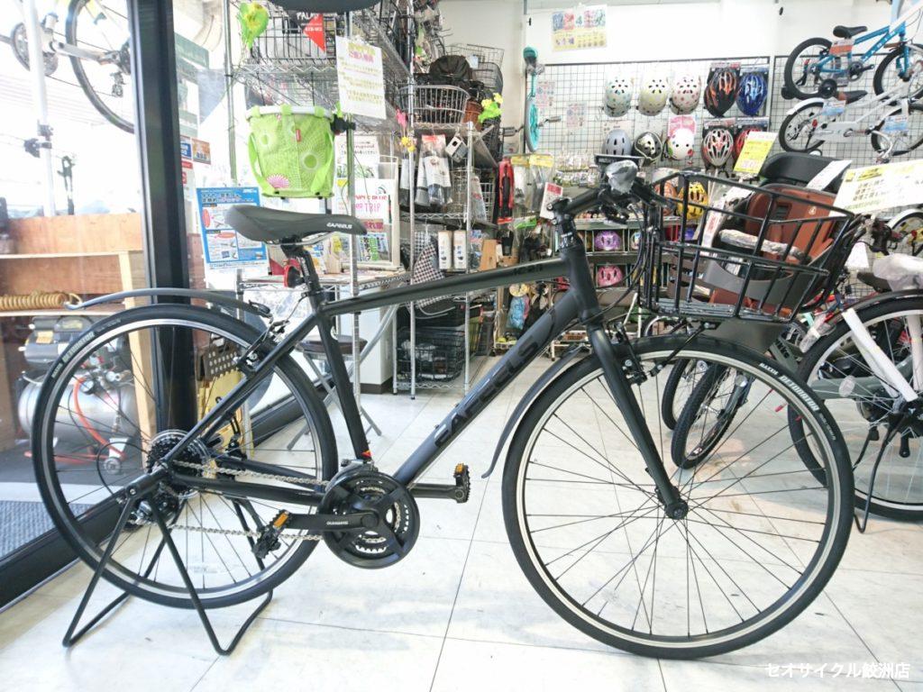 カゴをつけた街乗り通勤クロスバイク セオサイクル鮫洲店
